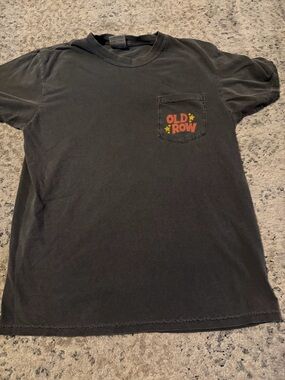 Old Row Black Pocket Short Sleeve Tee